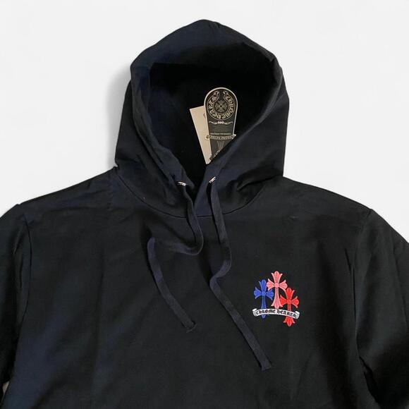 Chrome Hearts Multi Color Cross Cemetery Hoodie Black - size M - Picture 4 of 8